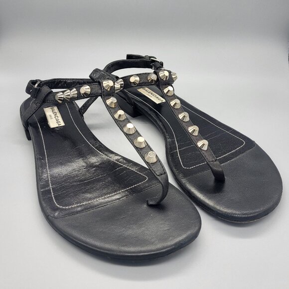 BALENCIAGA Cagole T-strap Sandals - Picture 2 of 16